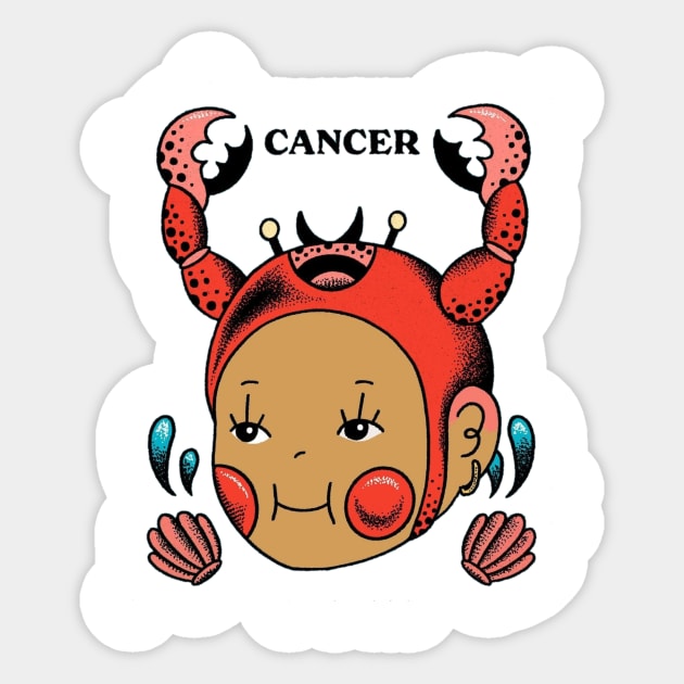 Cancer Sticker by 2 putt duds